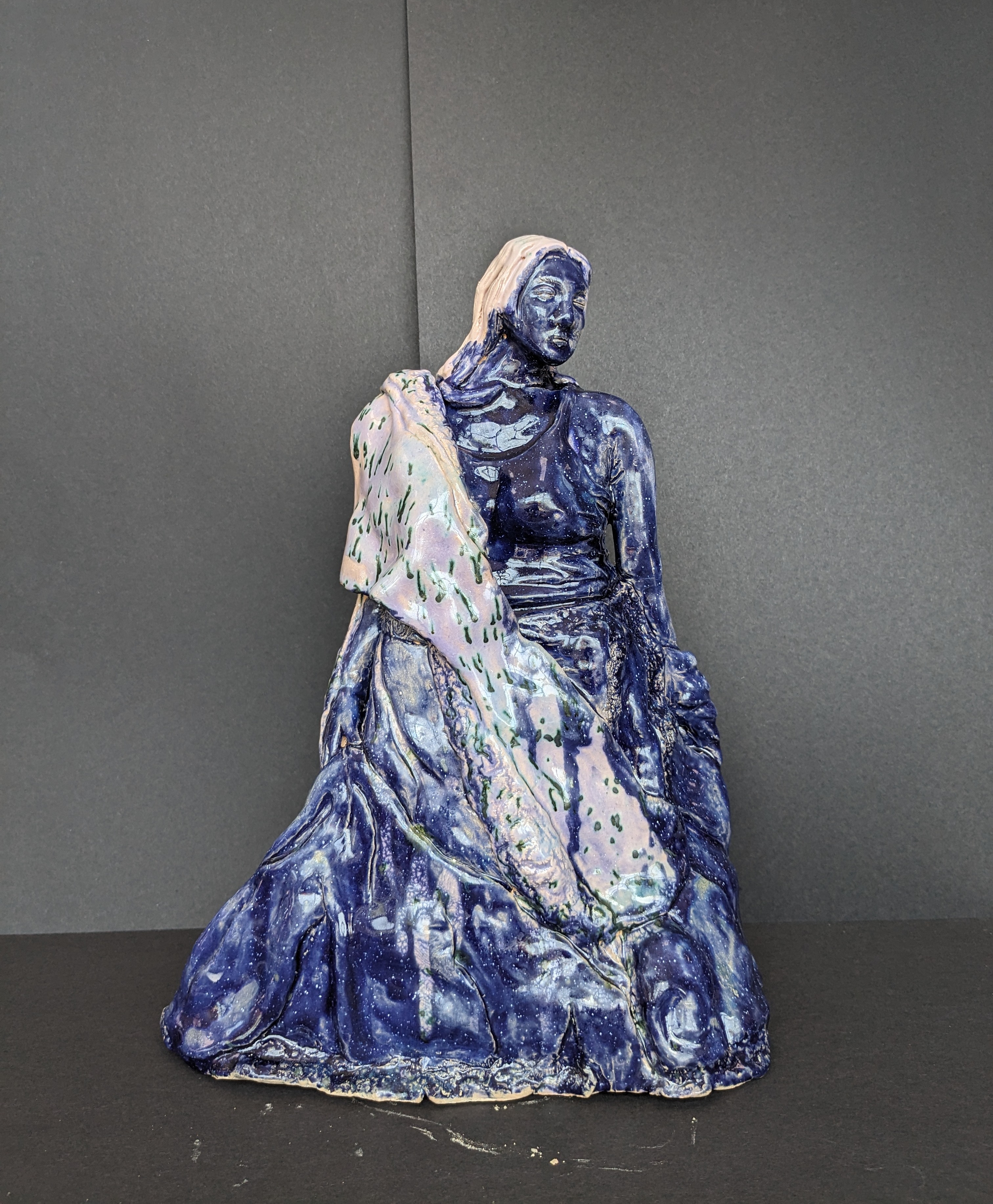 Detailed ceramic sculpture